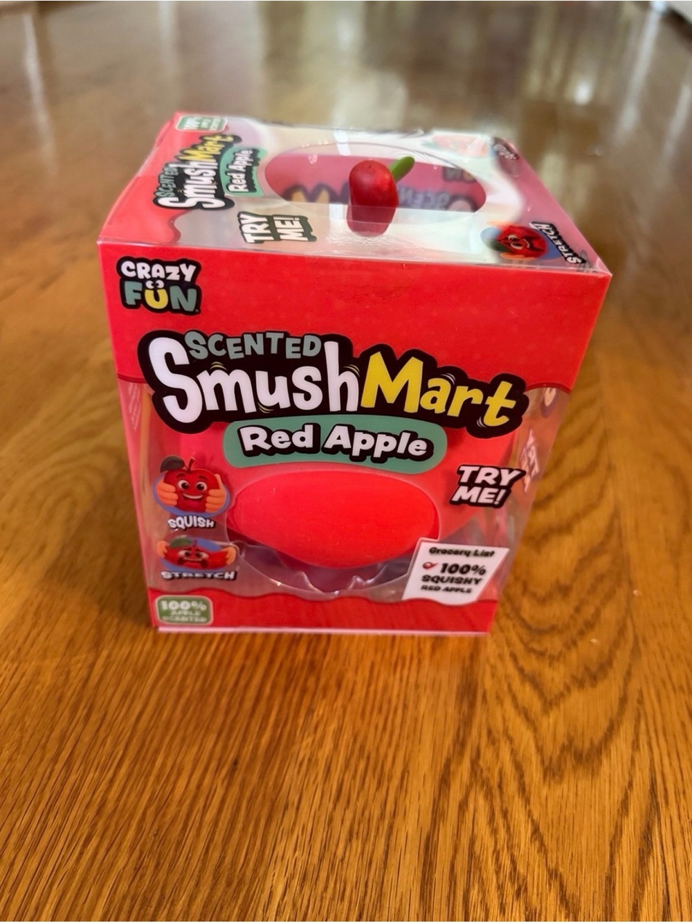 SmushMart Jumbo Scented Squishy Apple Red Squeezy Sensory Fidget